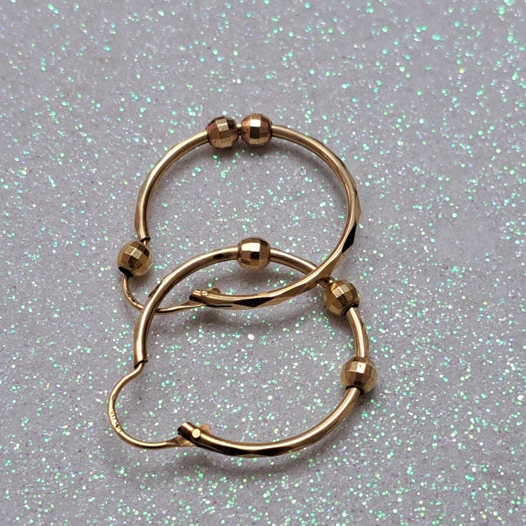 ARRACADAS PAR ORO 14 K 2,70 GRMS (SEMINUEVO)