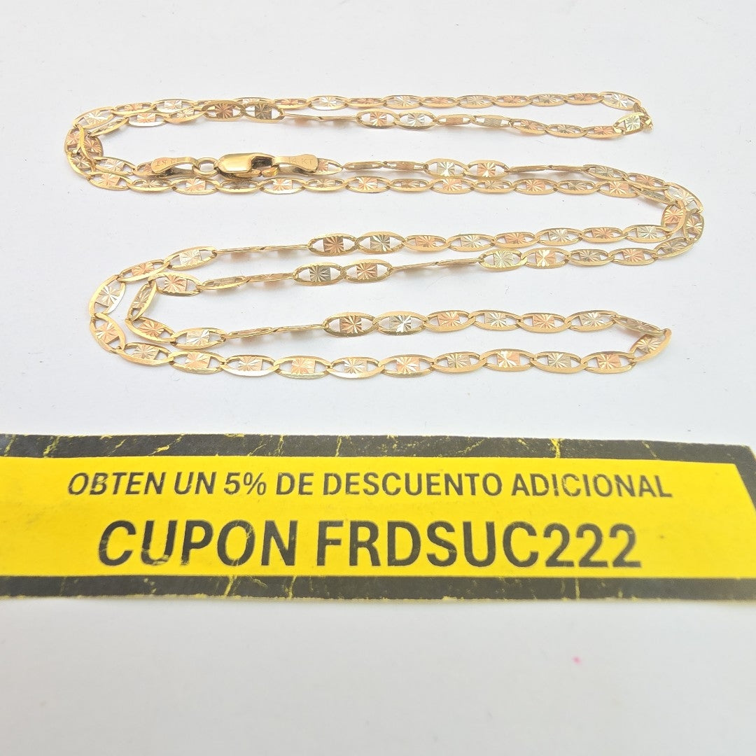 CADENA ORO 14 K 4.6 GRMS (SEMINUEVO)