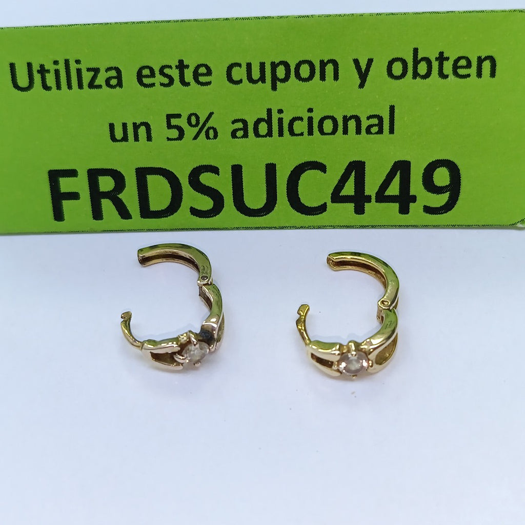 ARRACADAS PAR ORO 10 K 2,30 GRMS (SEMINUEVO)