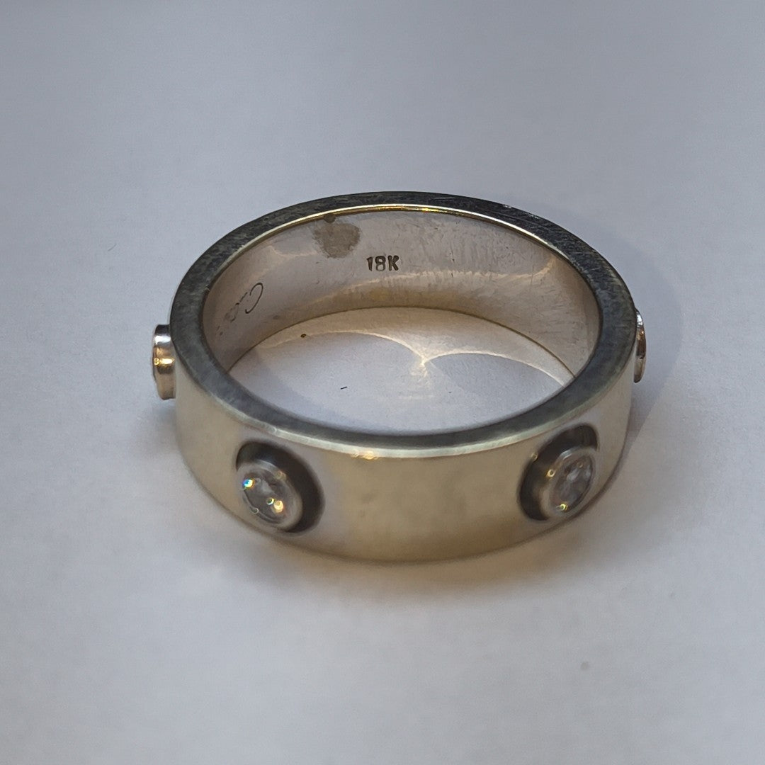 ANILLO ORO BLANCO 18 K 10 GRMS (SEMINUEVO)