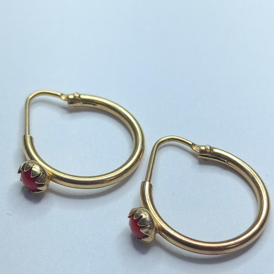 ARRACADAS PAR ORO 10 K 1.4 GRMS (SEMINUEVO)