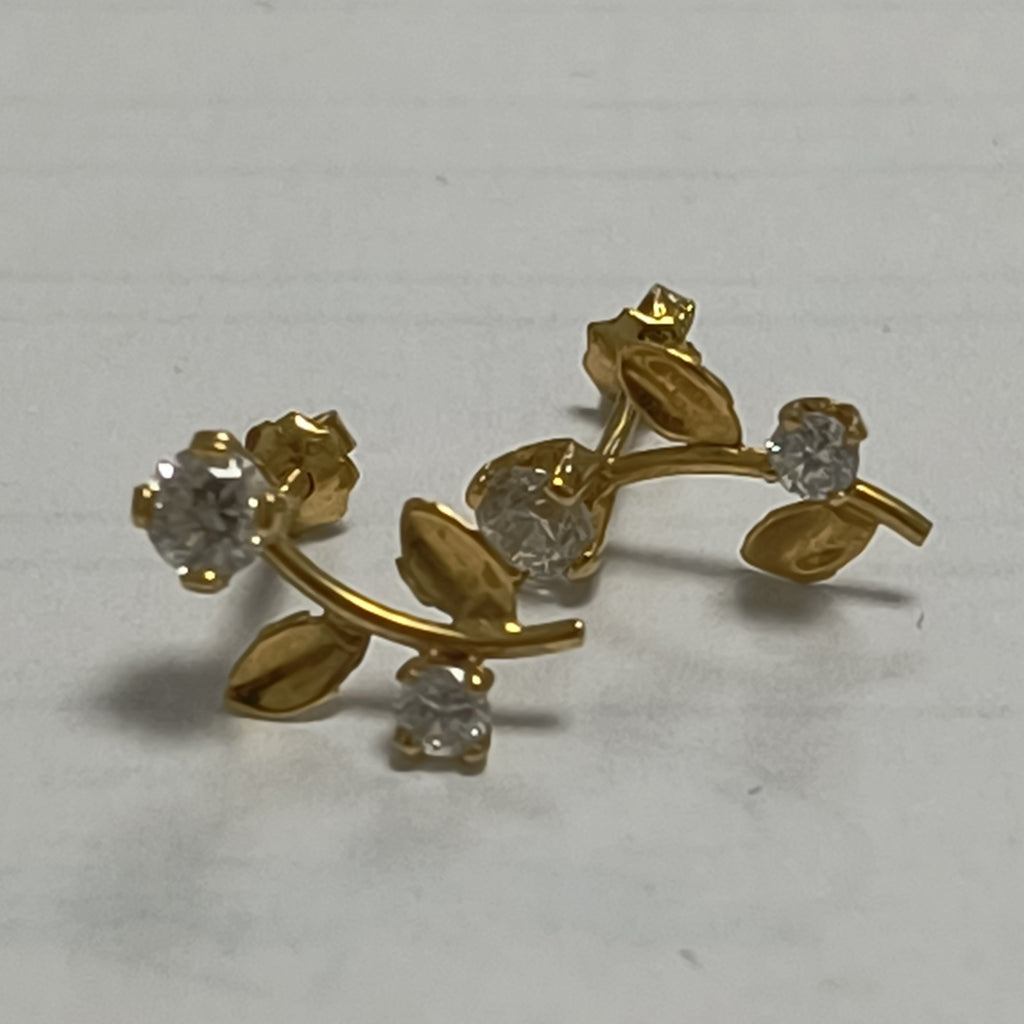 BROQUELES PAR ORO 14 K 1,00 GRMS (SEMINUEVO)