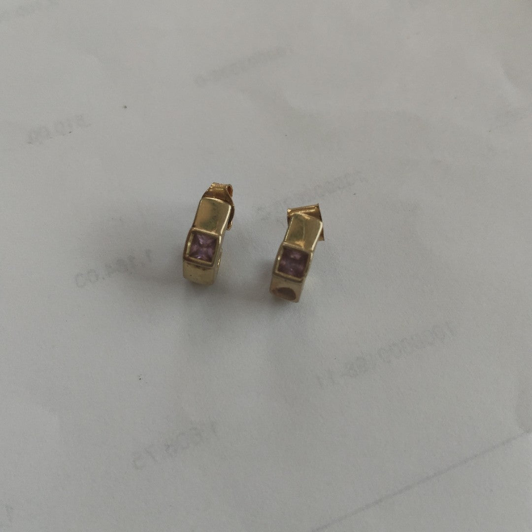 ARETES PAR ORO 14 K 2,30 GRMS (SEMINUEVO)