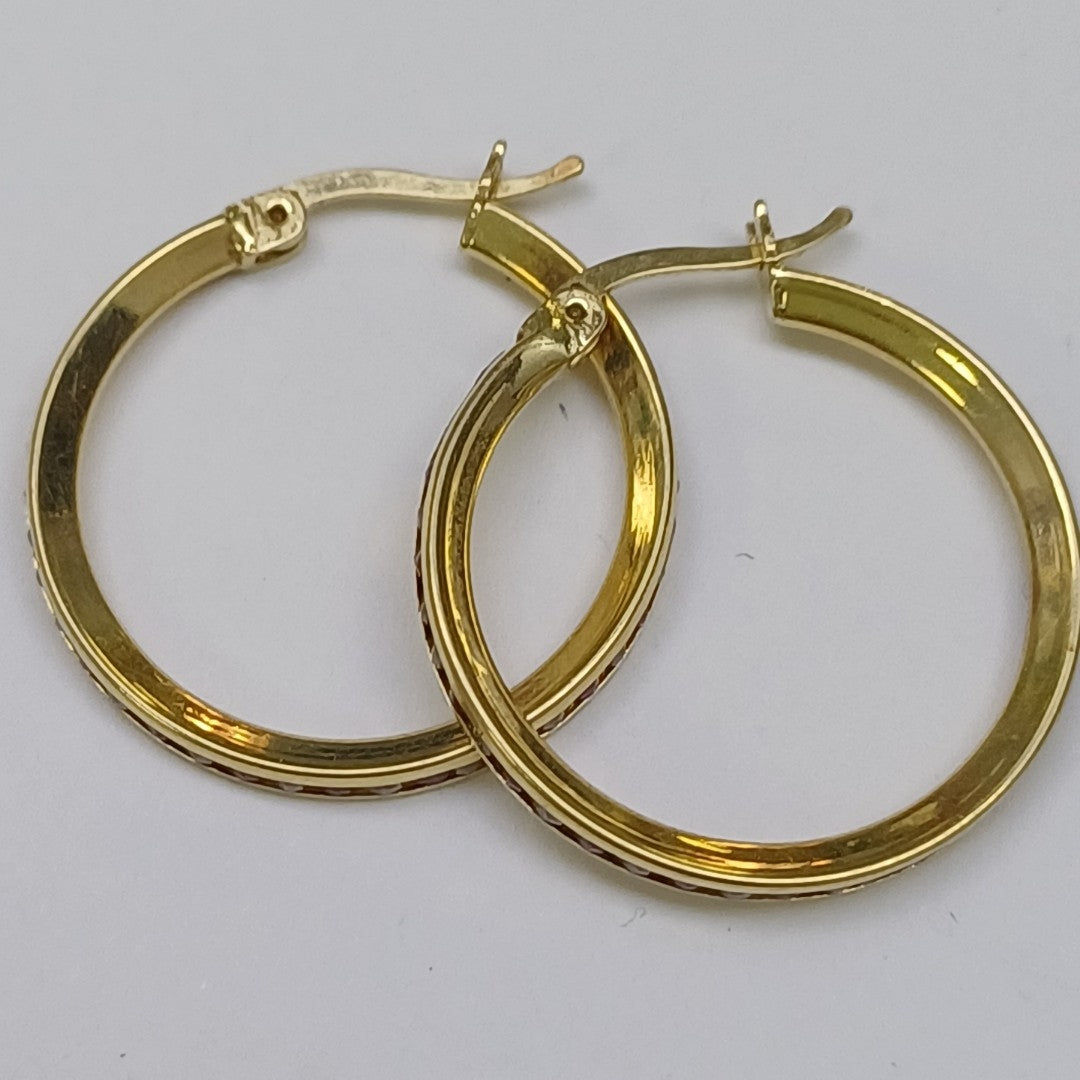 ARRACADAS PAR ORO 14 K 1.7 GRMS (SEMINUEVO)