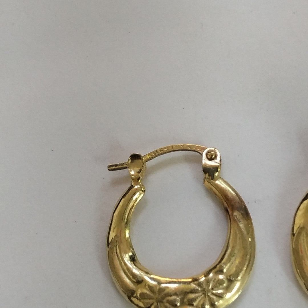 ARRACADAS PAR ORO 10 K 1.4 GRMS (SEMINUEVO)