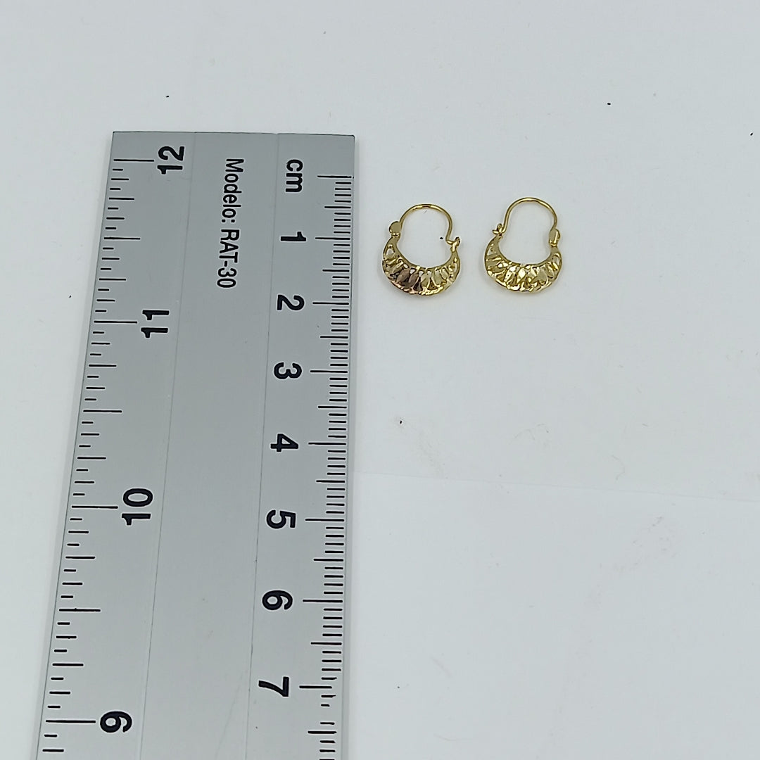 ARETES PAR ORO 10 K 0.6 GRMS (SEMINUEVO)
