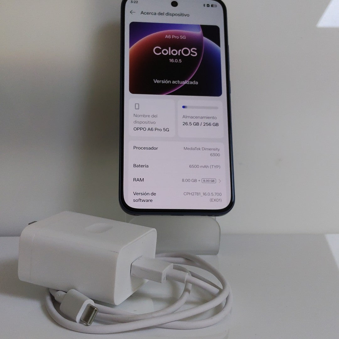 CELULAR OPPO A6 PRO CPH2781 (2025) 256 GB 8 GB RAM (SEMINUEVO)