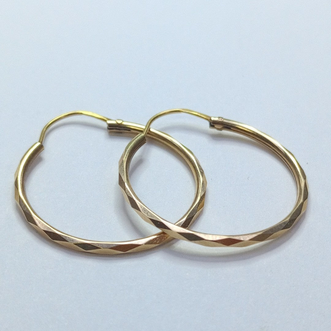 ARRACADAS PAR ORO 14 K 2 GRMS (SEMINUEVO)