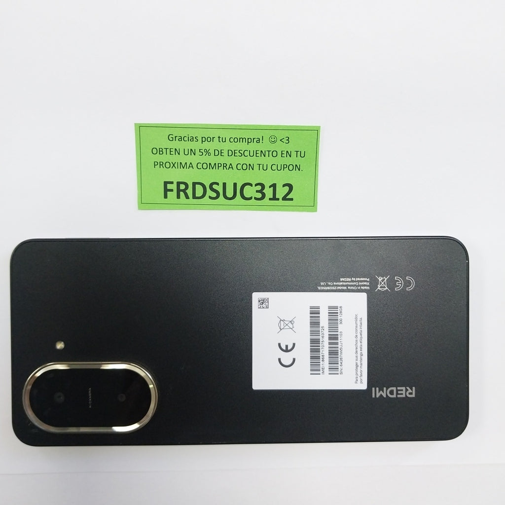CELULAR XIAOMI REDMI A5 25028RN03L (2025) 128 GB 4 GB RAM (SEMINUEVO)