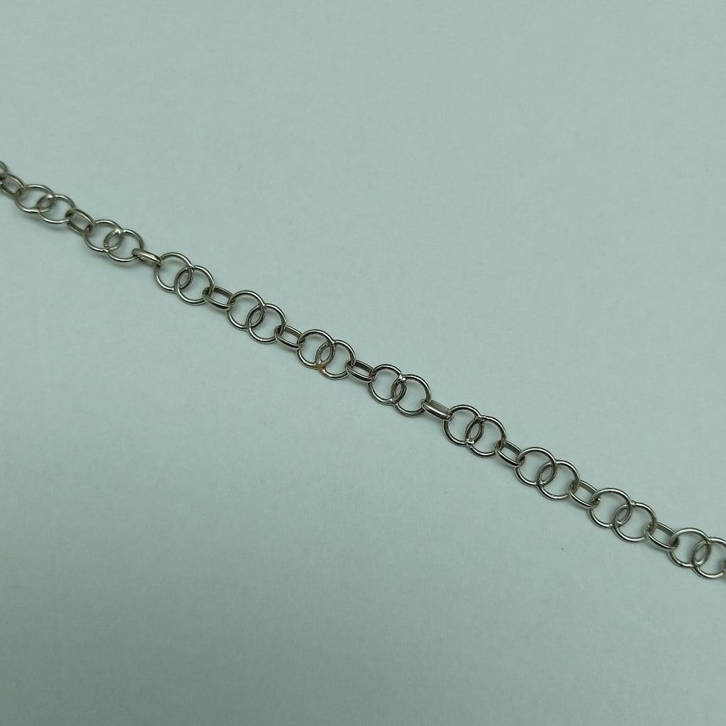 PULSERA ORO, ORO BLANCO 10 K 3.5 GRMS (SEMINUEVO)
