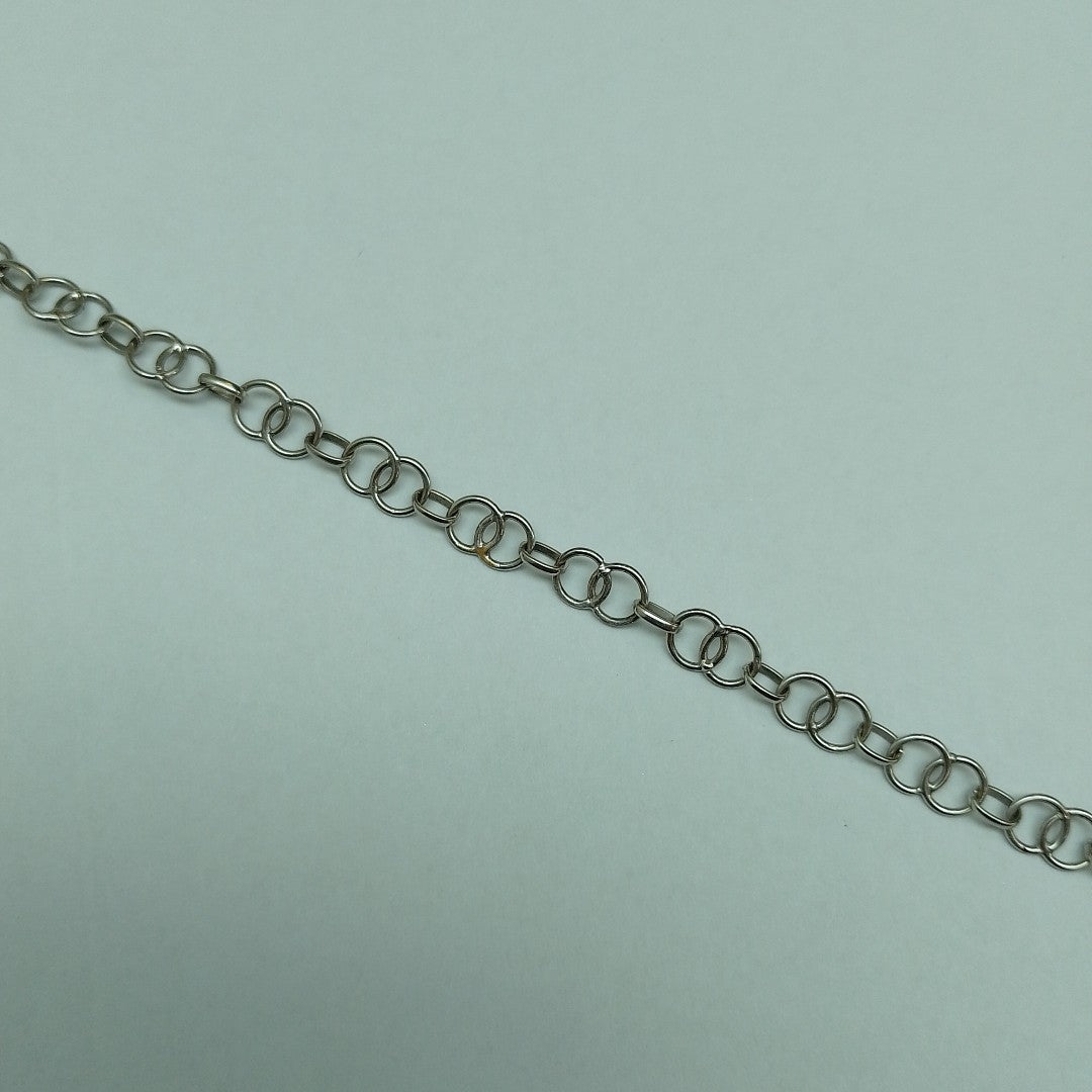 PULSERA ORO, ORO BLANCO 10 K 3.5 GRMS (SEMINUEVO)