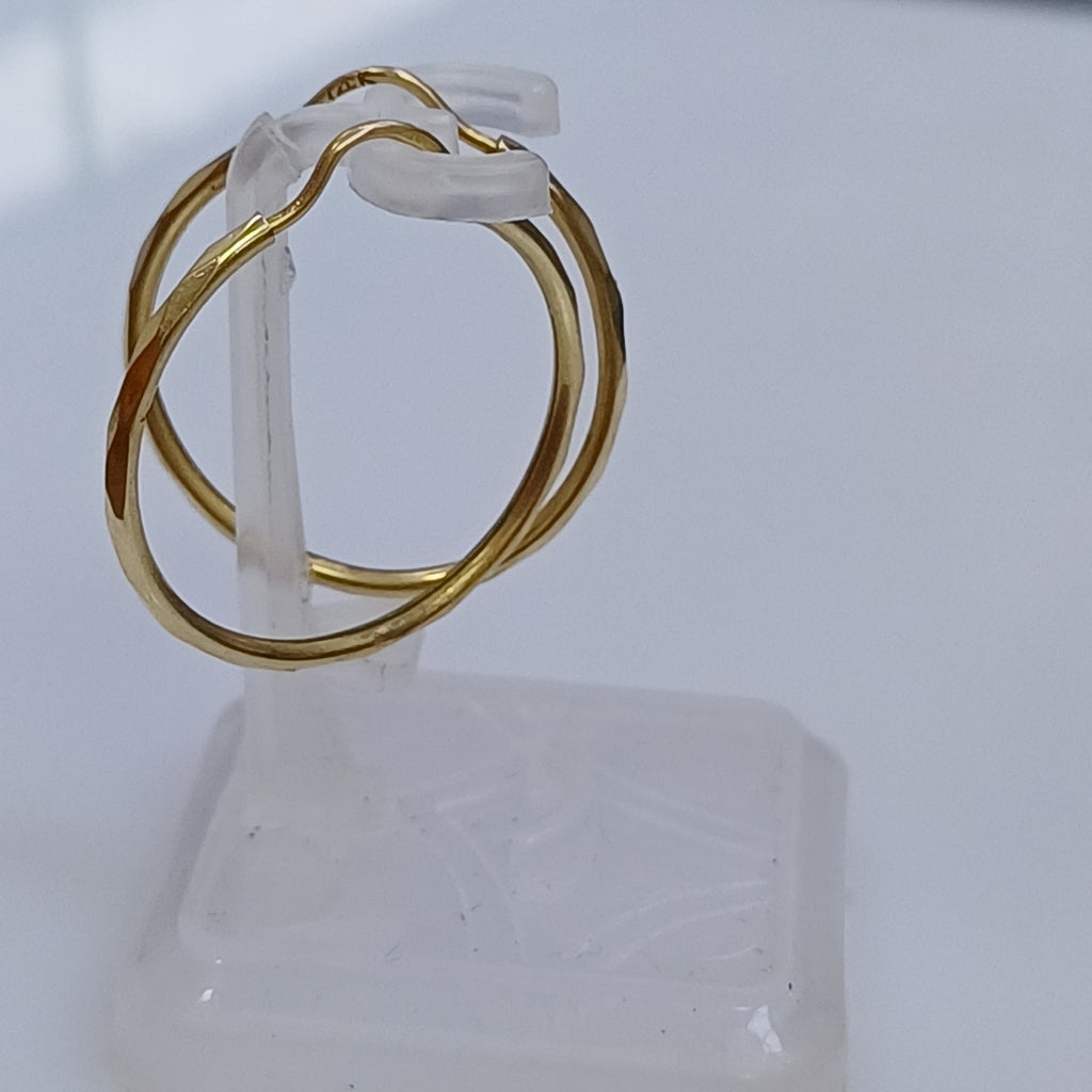ARRACADAS PAR ORO 14 K 1.3 GRMS (SEMINUEVO)