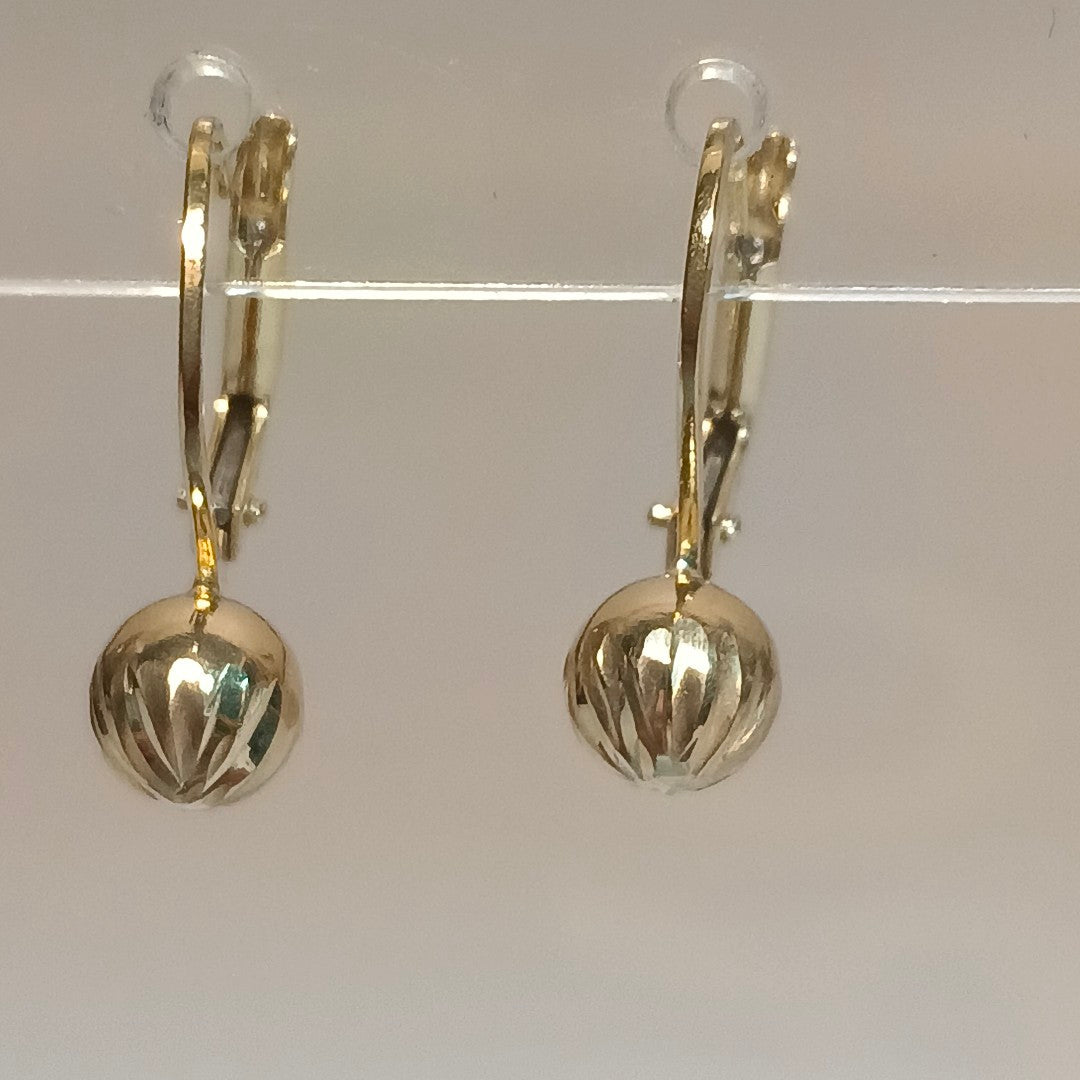 ARETES PAR ORO 14 K 1.4 GRMS (SEMINUEVO)