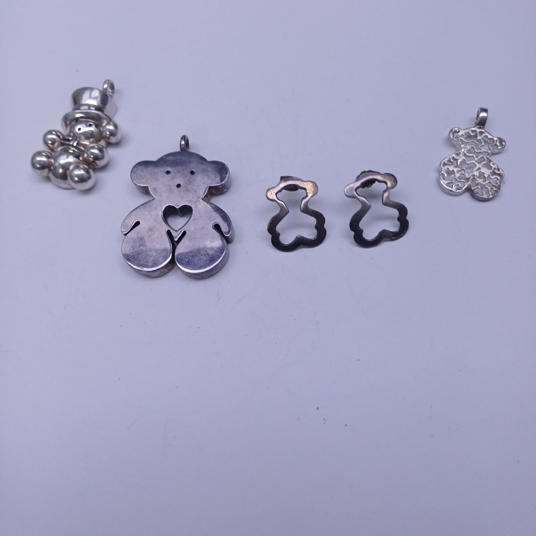 ARETES PAR, DIJE PLATA 26.2 GRMS (SEMINUEVO)