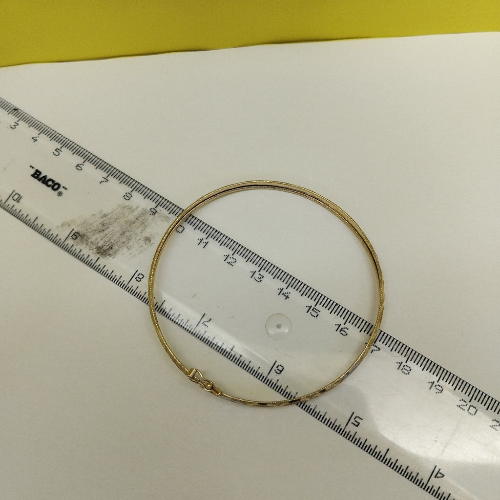 PULSERA RIGIDA ORO COMBINADO,RODIADO 14 K 4,30 GRMS (SEMINUEVO)