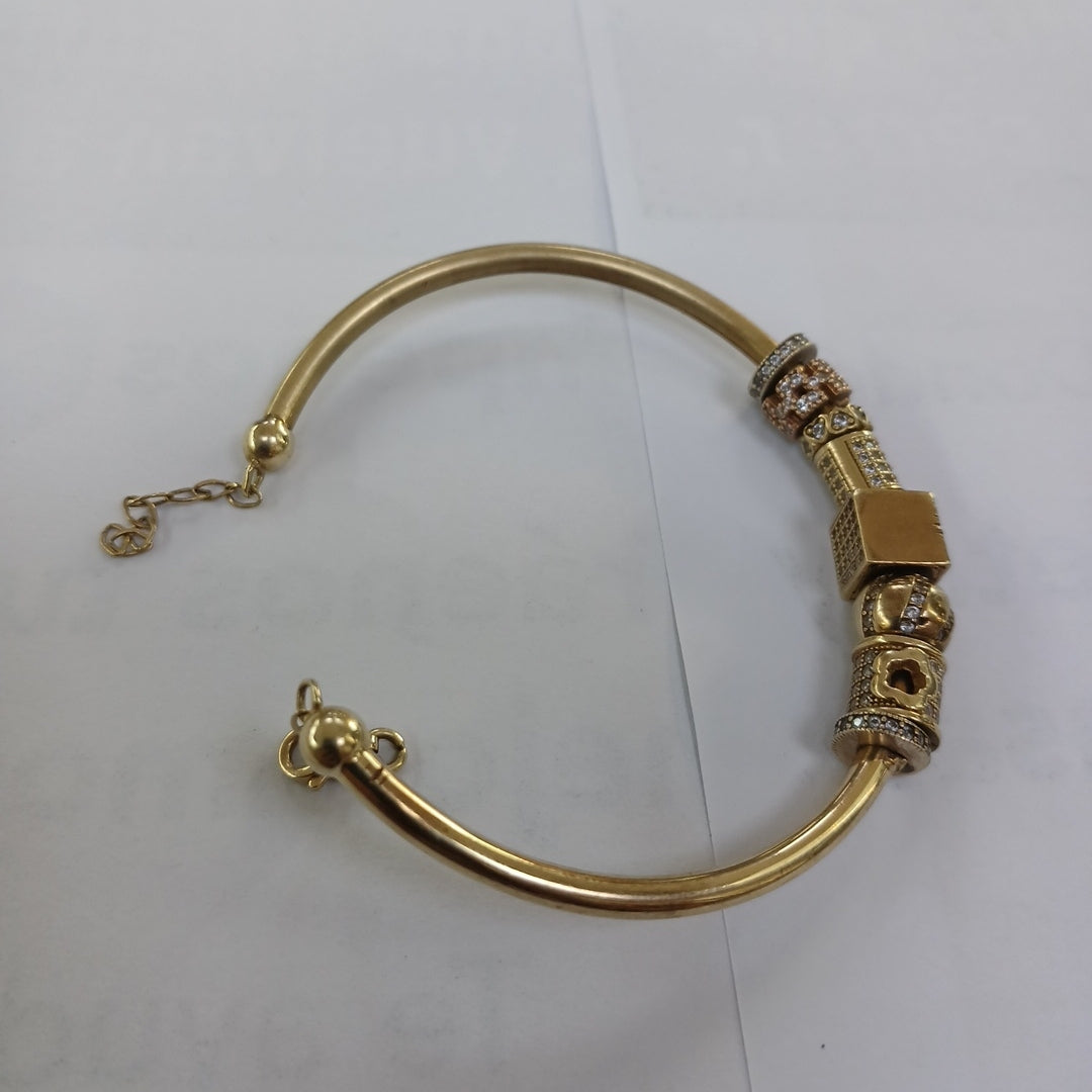 PULSERA RIGIDA ORO 10 K 12,00 GRMS (SEMINUEVO)