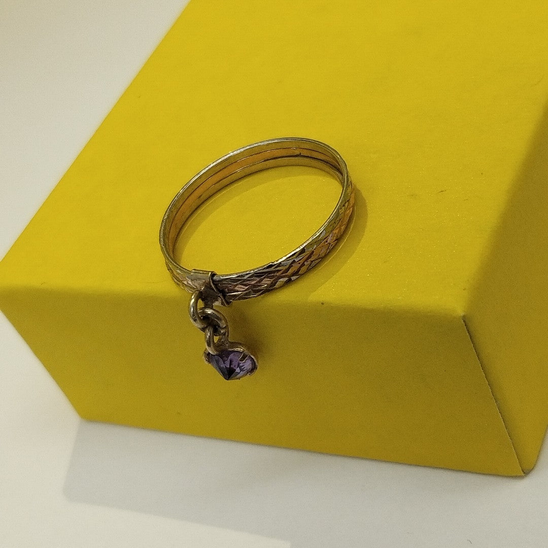 ANILLITO ORO COMBINADO 14 K 2 GRMS (SEMINUEVO)