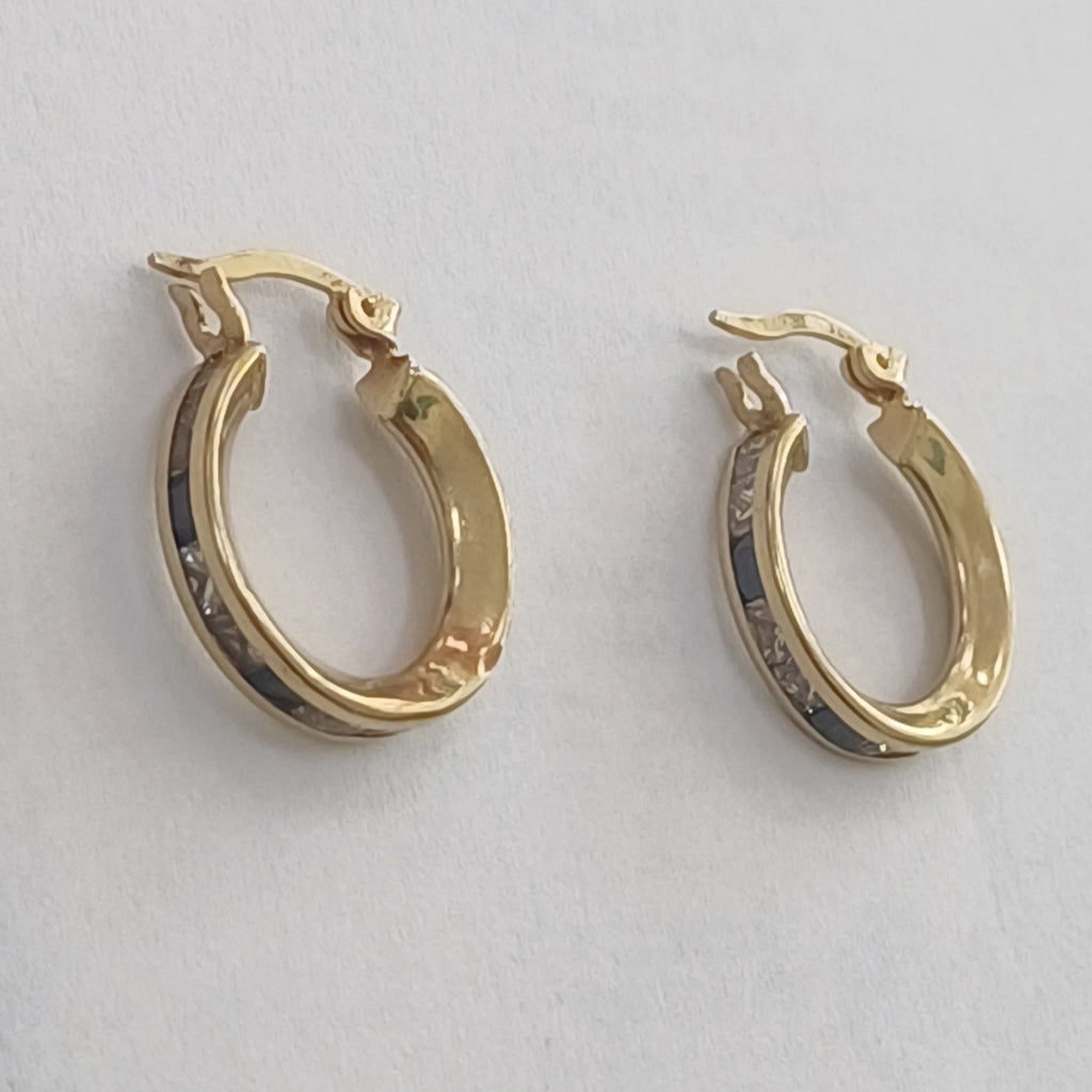 ARRACADAS PAR ORO 14 K 2.4 GRMS (SEMINUEVO)