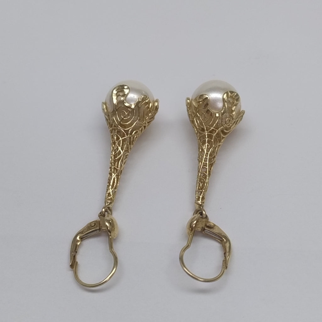 ARETES PAR ORO 14 K 9.8 GRMS (SEMINUEVO)