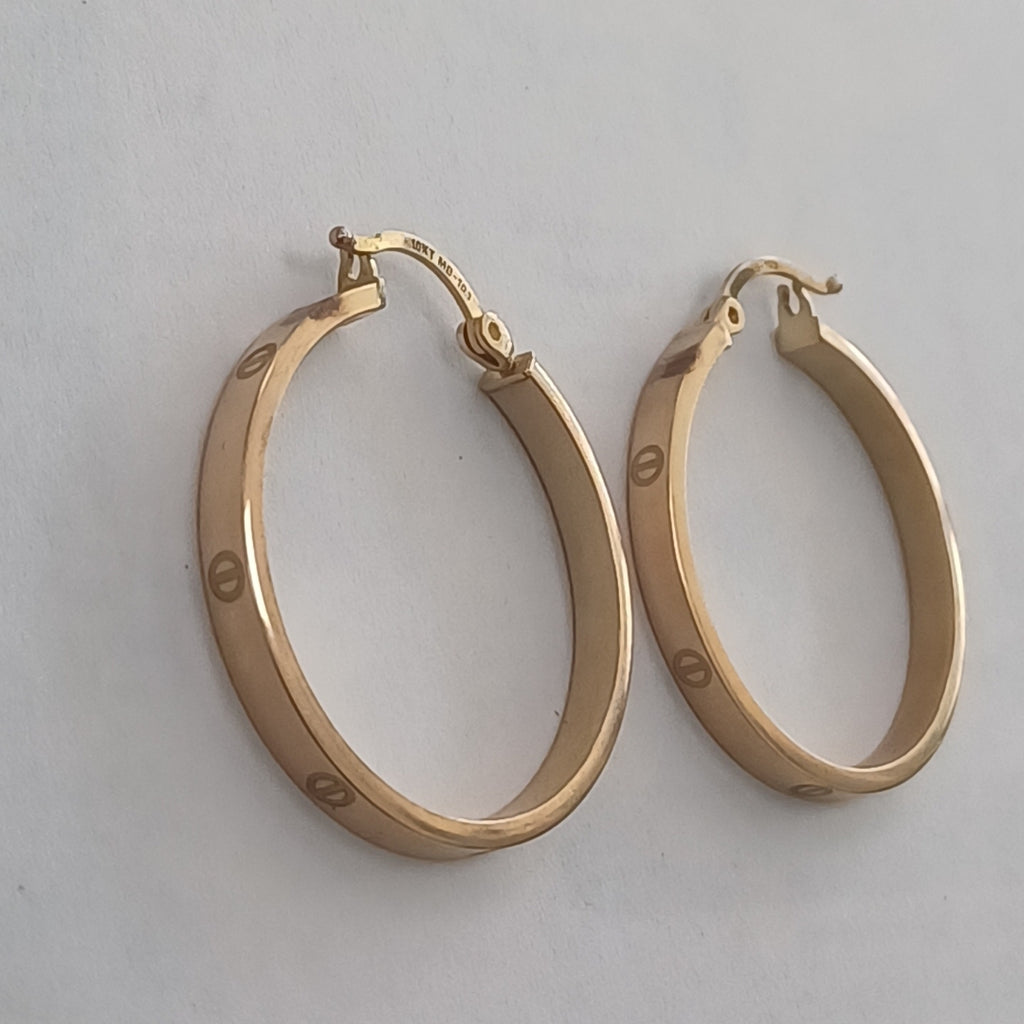 ARRACADAS PAR ORO 10 K 3 GRMS (SEMINUEVO)