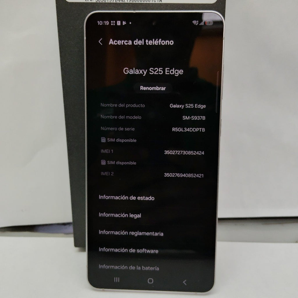 CELULAR SAMSUNG GALAXY S25 EDGE SM-S937B (2025) 256 GB 12 GB RAM (SEMINUEVO)
