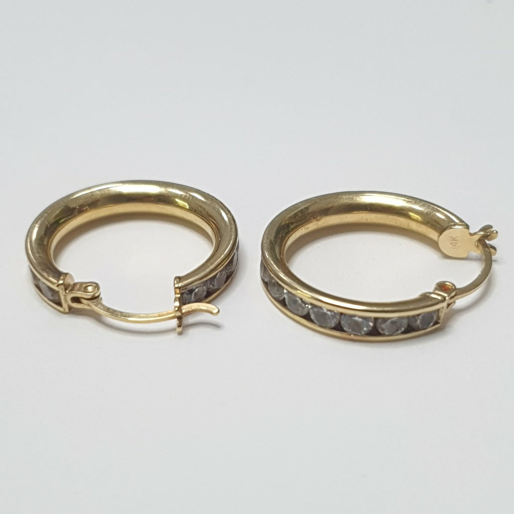 ARRACADAS PAR ORO 14 K 4.4 GRMS (SEMINUEVO)