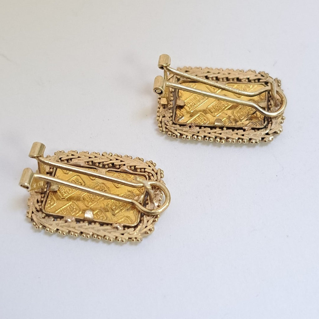 ARETES PAR ORO 14 K 7.1 GRMS (SEMINUEVO)