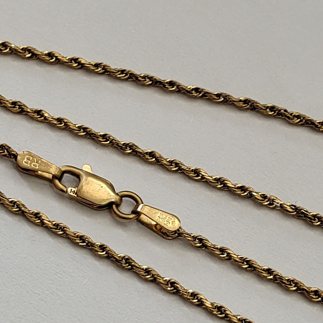 CADENA ORO 14 K 4.4 GRMS (SEMINUEVO)