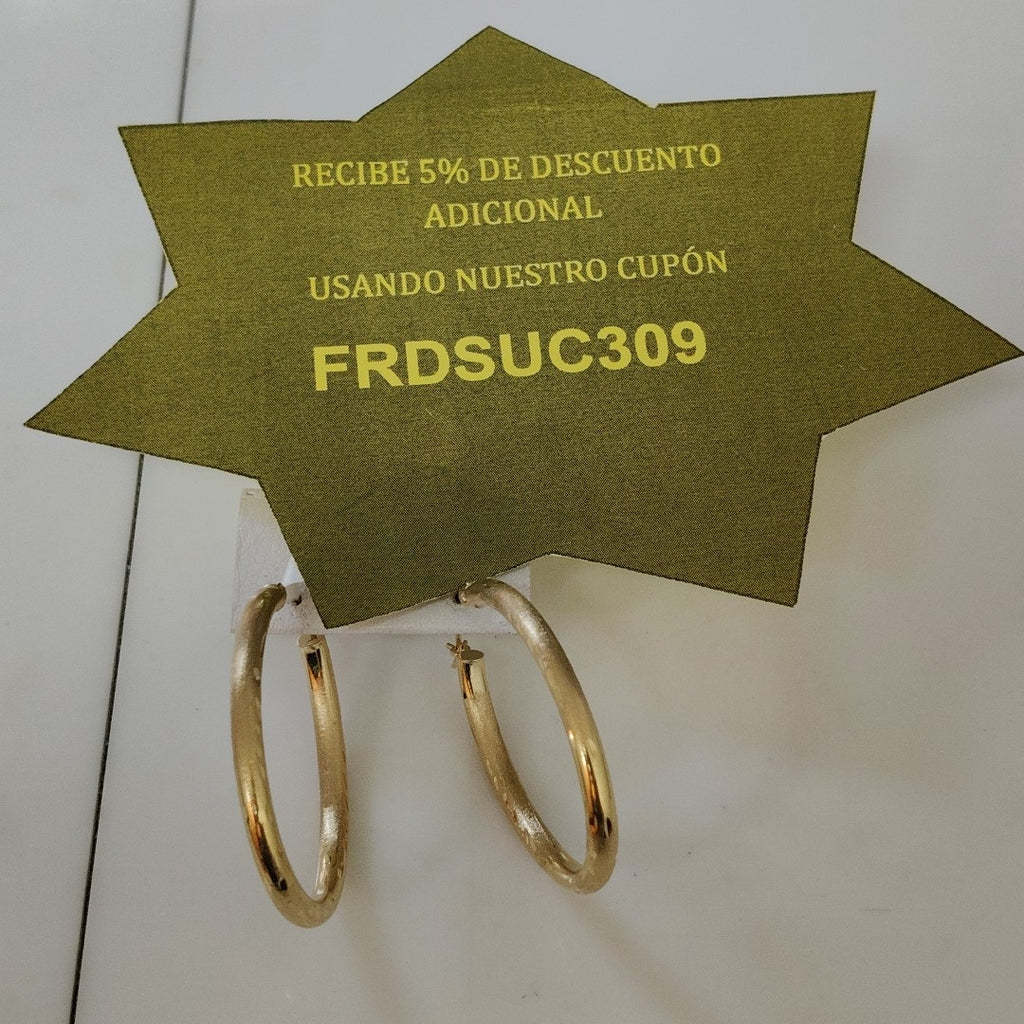 ARRACADAS PAR ORO 14 K 2.7 GRMS (SEMINUEVO)