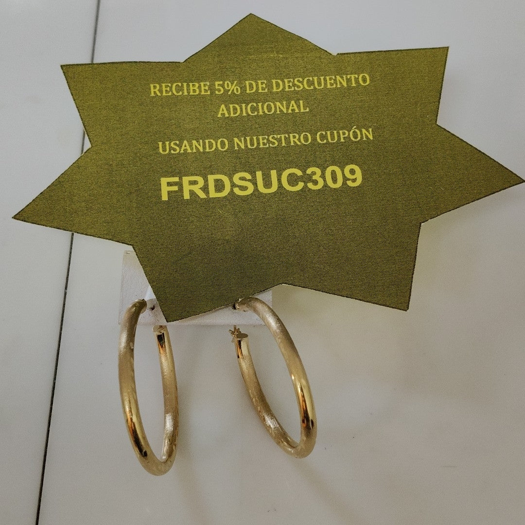 ARRACADAS PAR ORO 14 K 2.7 GRMS (SEMINUEVO)