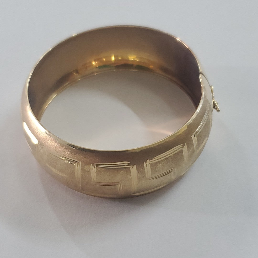 PULSERA RIGIDA ORO 10 K 9.4 GRMS (SEMINUEVO)