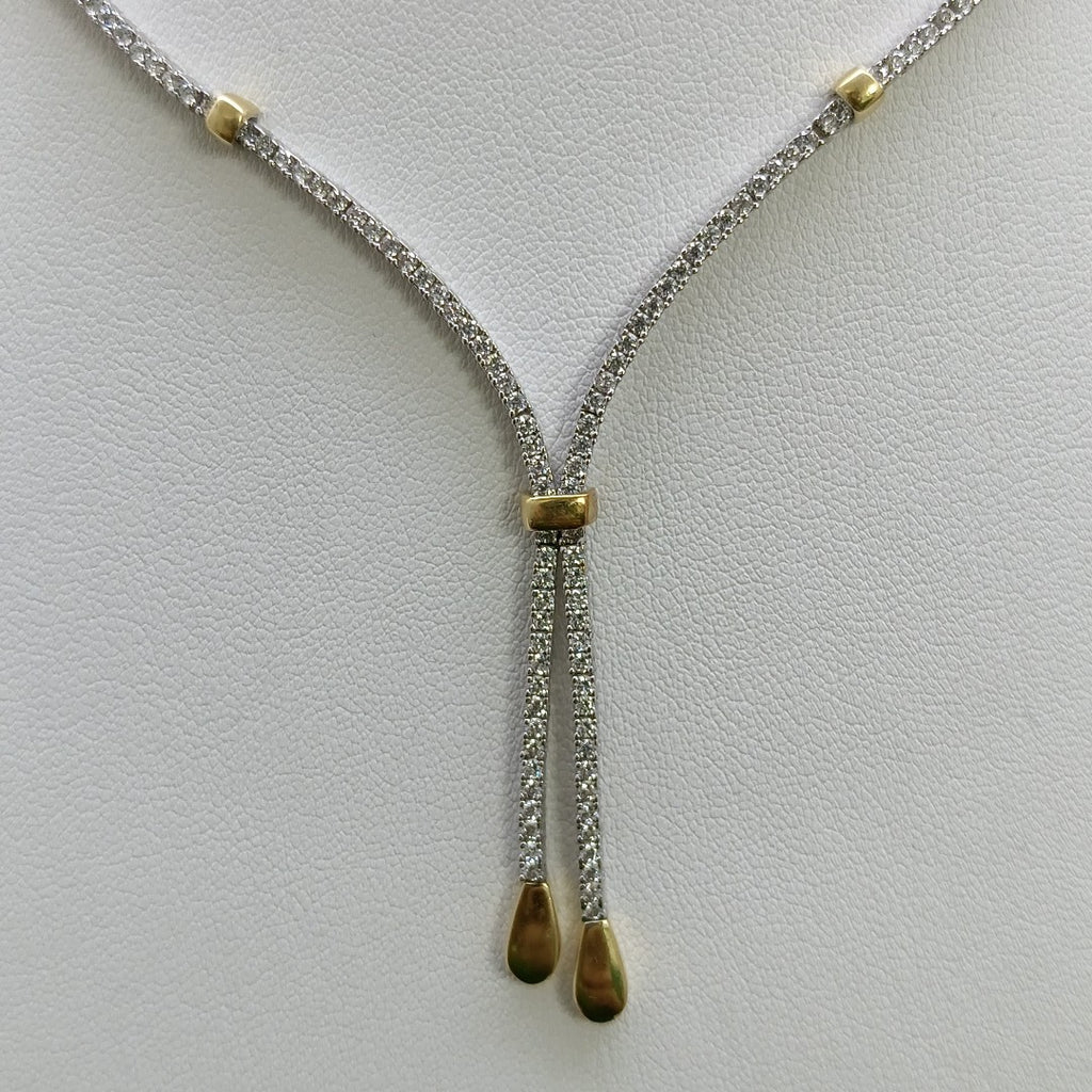 GARGANTILLA ORO BLANCO 14 K 17,30 GRMS (SEMINUEVO)