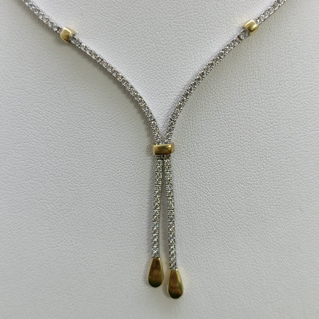 GARGANTILLA ORO BLANCO 14 K 17,30 GRMS (SEMINUEVO)