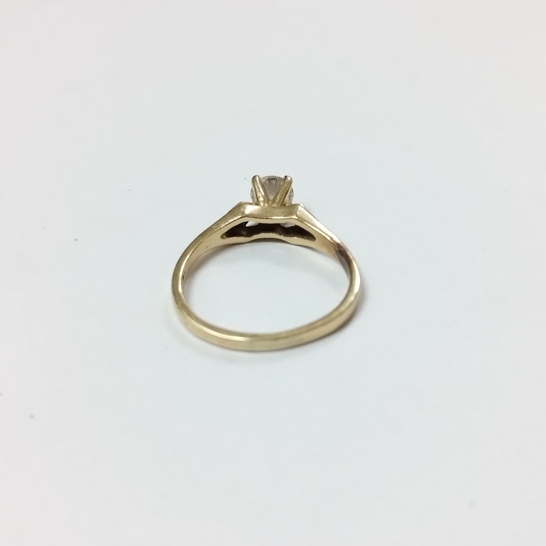 ANILLITO,SOLITARIO ORO 14 K 2,20 GRMS (SEMINUEVO)