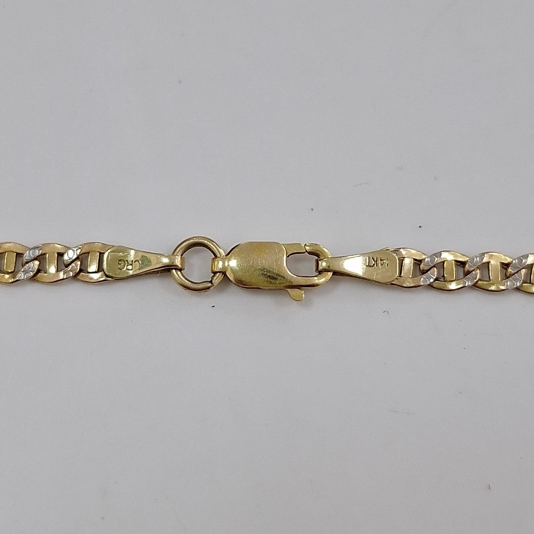 CADENA ORO, ORO BLANCO 14 K 5.1 GRMS (SEMINUEVO)