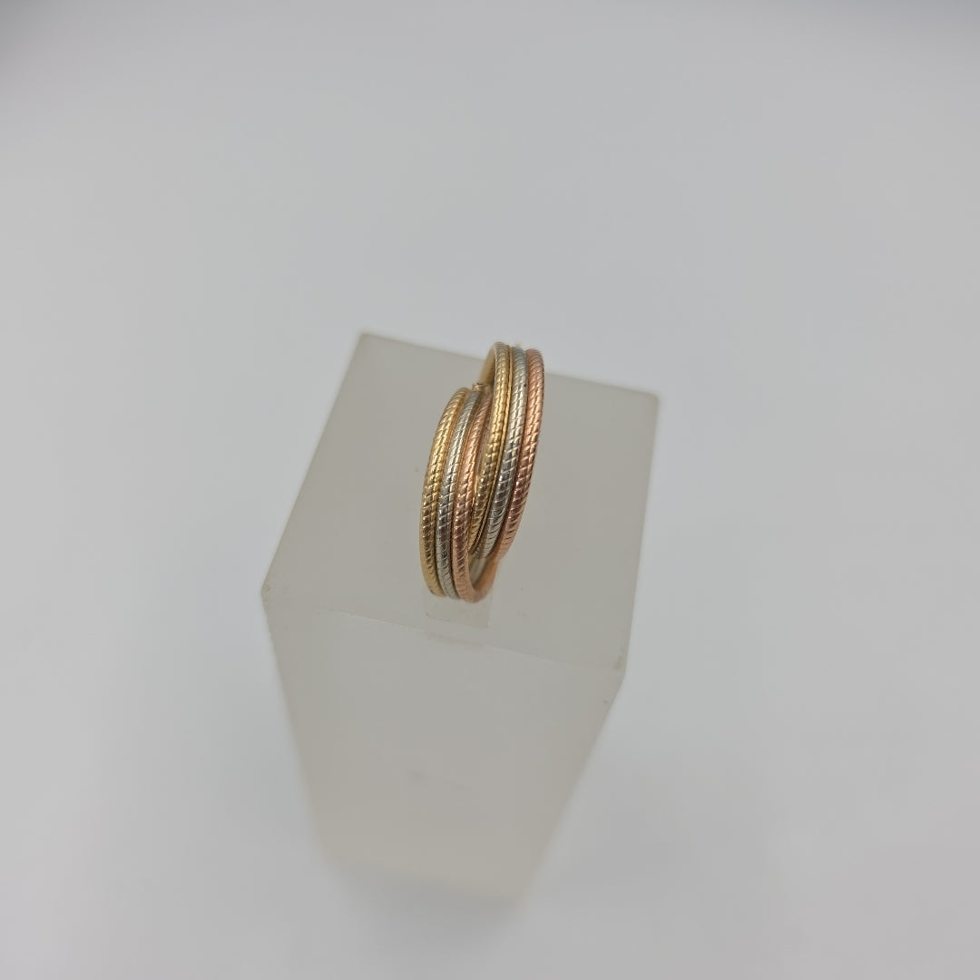 ARRACADAS PAR ORO COMBINADO 10 K 2,50 GRMS (SEMINUEVO)