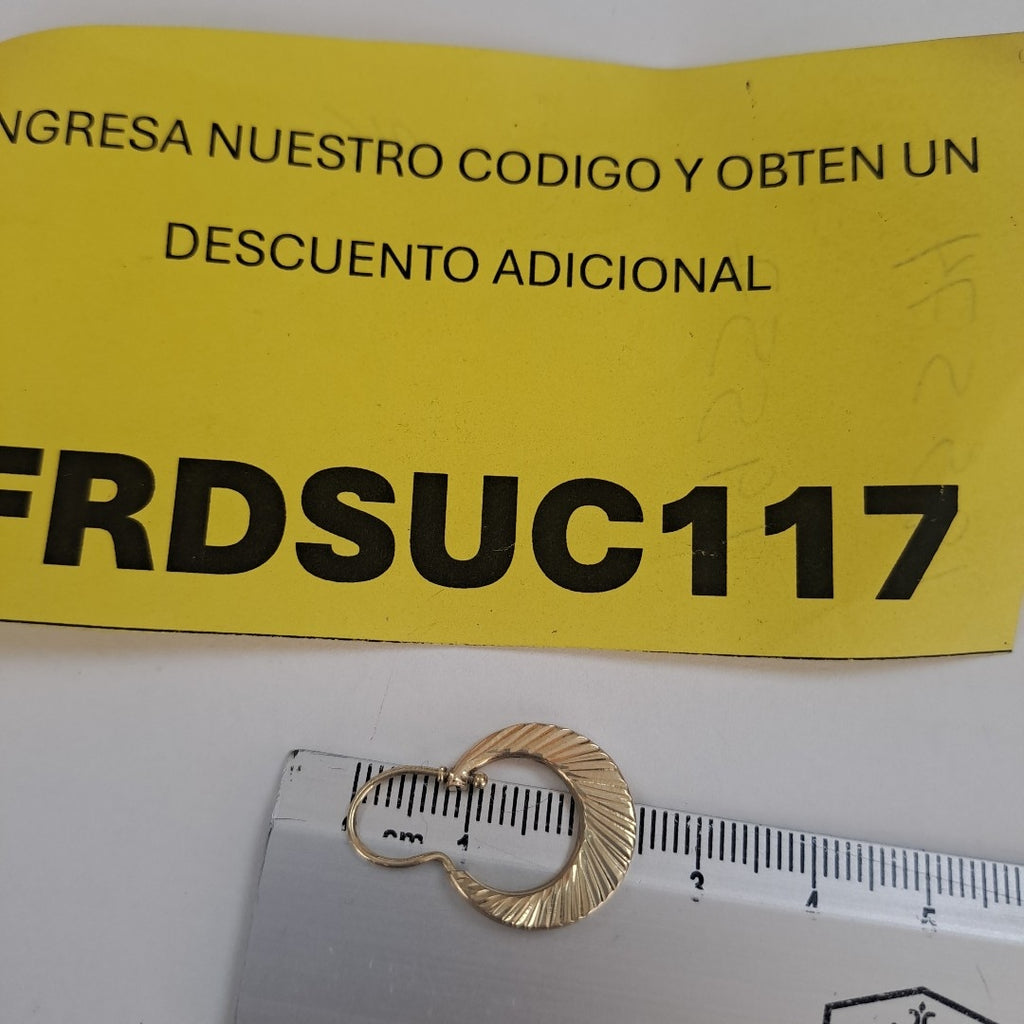 ARRACADAS PAR ORO 14 K 1,40 GRMS (SEMINUEVO)