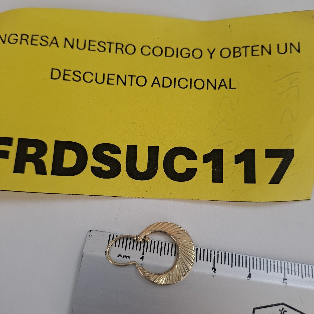ARRACADAS PAR ORO 14 K 1,40 GRMS (SEMINUEVO)