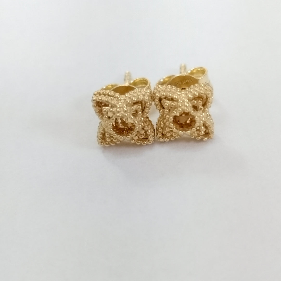 BROQUELES ORO 14K 1.6 (NUEVO)