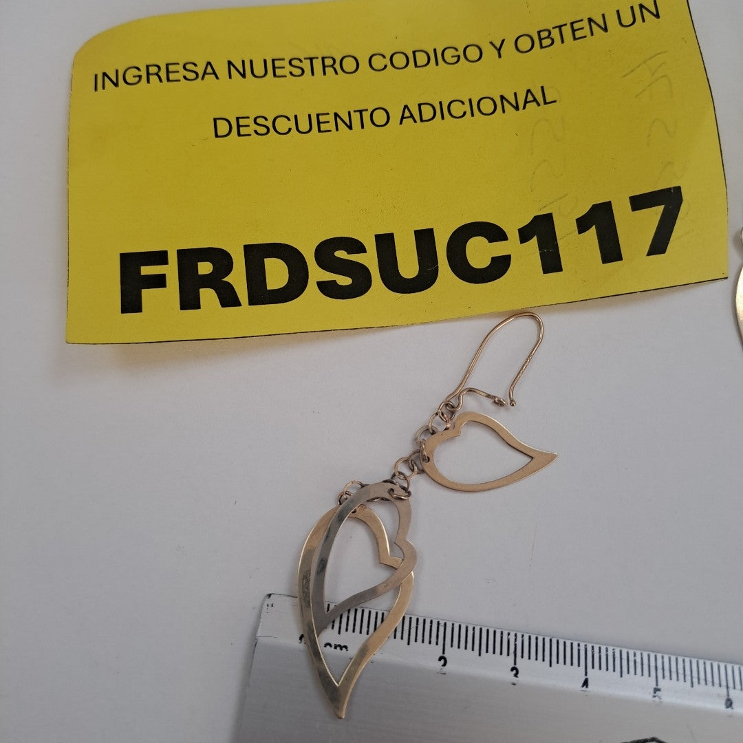 ARETES PAR ORO 10 K 2,70 GRMS (SEMINUEVO)