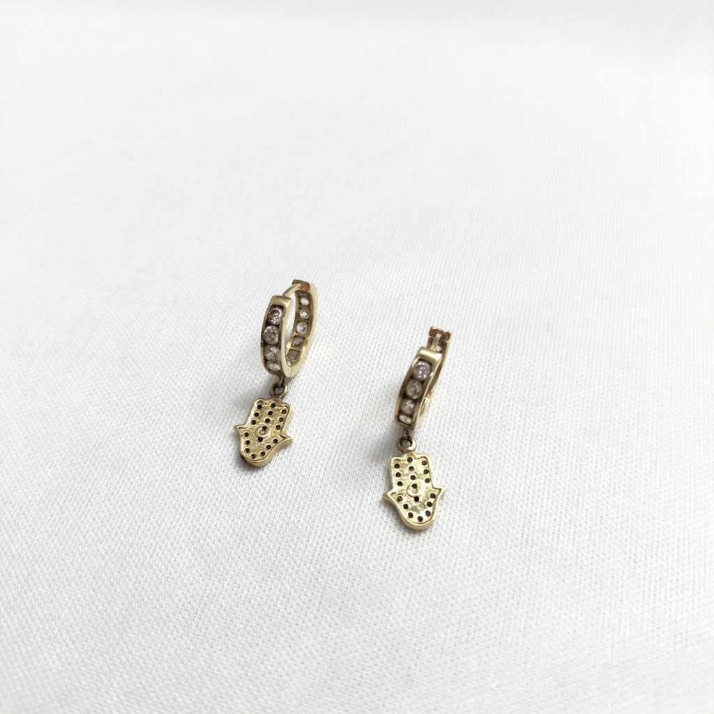 ARRACADAS PAR ORO 14 K 2.8 GRMS (SEMINUEVO)