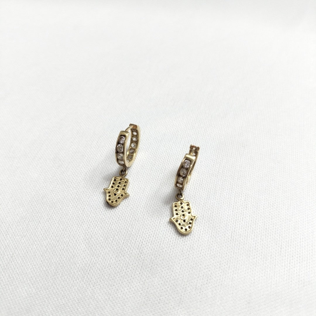 ARRACADAS PAR ORO 14 K 2.8 GRMS (SEMINUEVO)