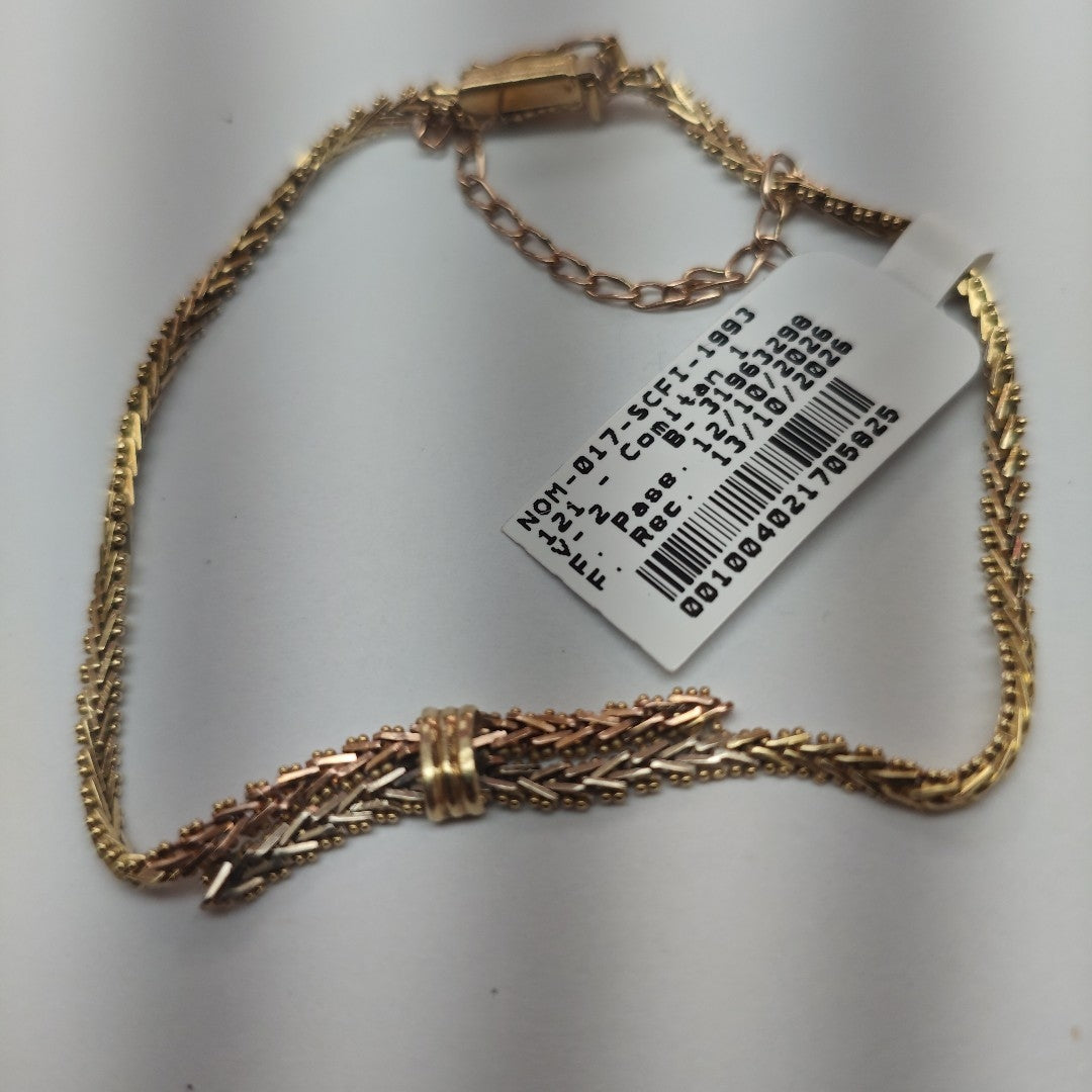 PULSERA ORO,ORO COMBINADO 14 K 6,90 GRMS (SEMINUEVO)