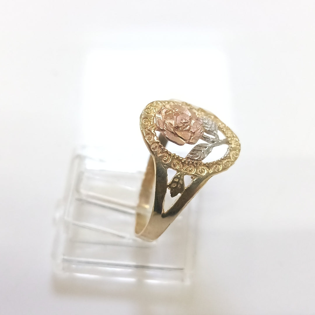 ANILLITO ORO COMBINADO 14 K 1,20 GRMS (SEMINUEVO)