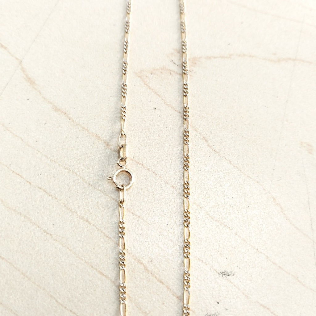 CADENA ORO, RODIADO 14 K 2.1 GRMS (SEMINUEVO)