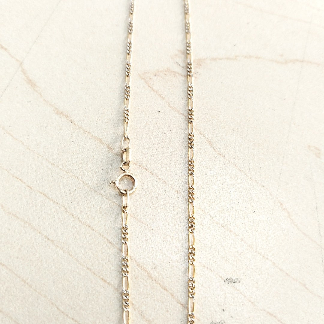 CADENA ORO, RODIADO 14 K 2.1 GRMS (SEMINUEVO)