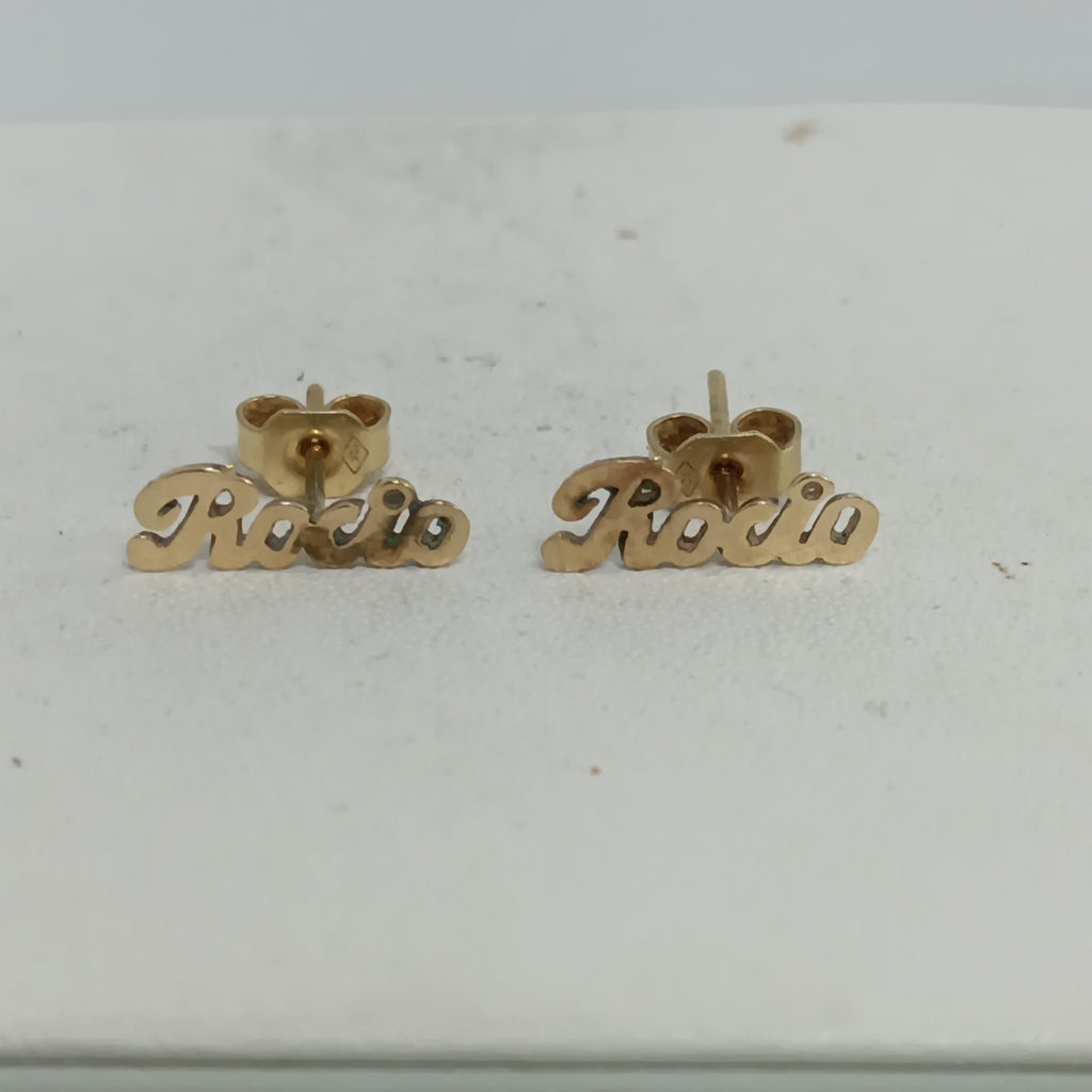ARETES PAR ORO 14 K 1 GRMS (SEMINUEVO)