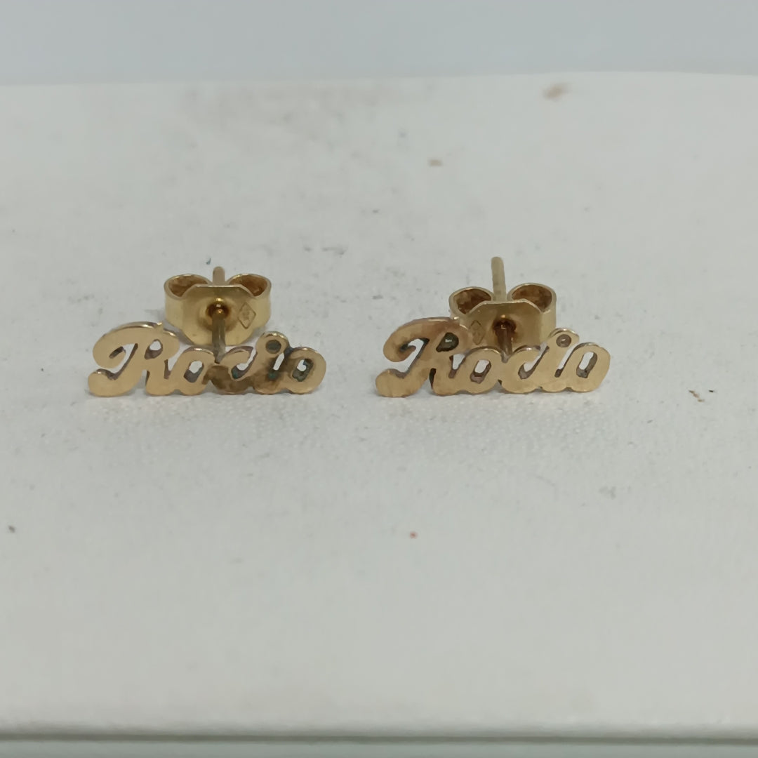 ARETES PAR ORO 14 K 1 GRMS (SEMINUEVO)
