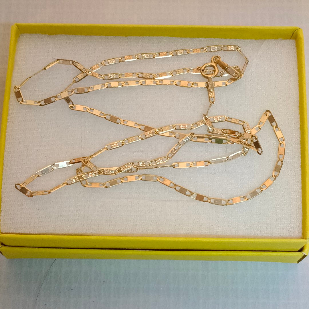 CADENA ORO COMBINADO 10 K 3,00 GRMS (SEMINUEVO)