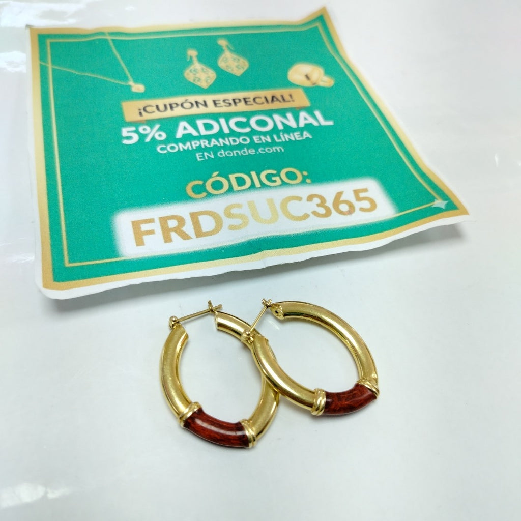ARRACADAS PAR ORO 14 K 9,40 GRMS (SEMINUEVO)